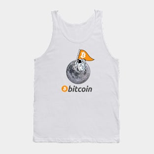 Bitcoin To The Moon, Cryptocurrency, Funny Bitcoin Tank Top